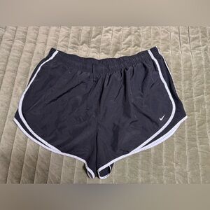 3X Nike Black Athletic Shorts with White Trim